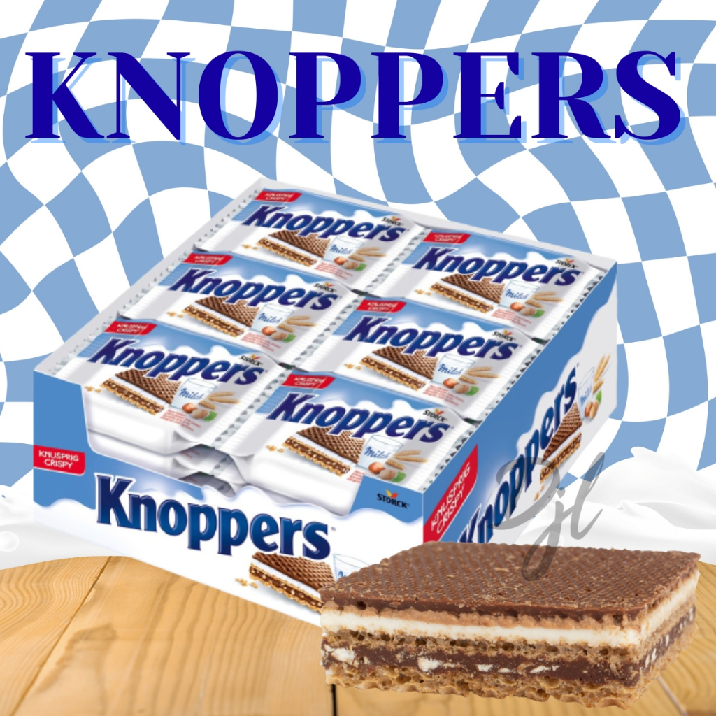 

Storck Knoppers Wafers Milk Hazelnut 25g Wafer Susu isi 24 Pcs 1 Pak
