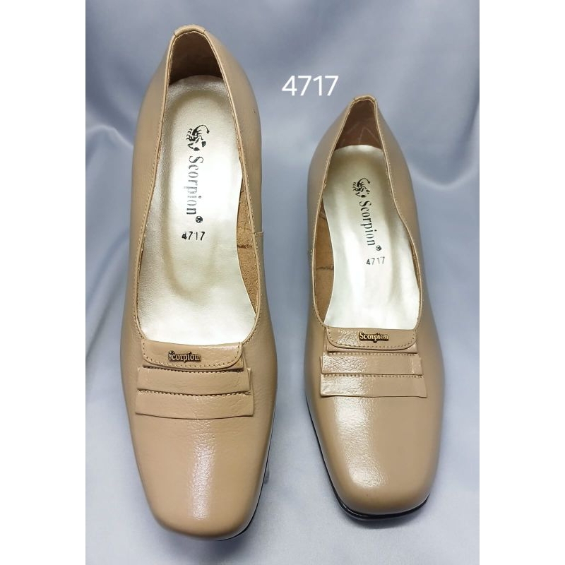 Sepatu Scorpion - 4717 Sepatu Kulit Pantofel Wanita Hak 5cm