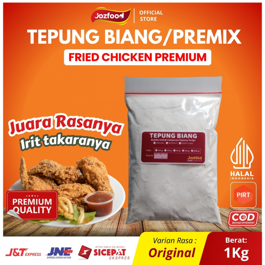 

Bumbu Premix Fried Chicken 1kg (Premix Breader) - Tepung Biang - Bumbu Biang