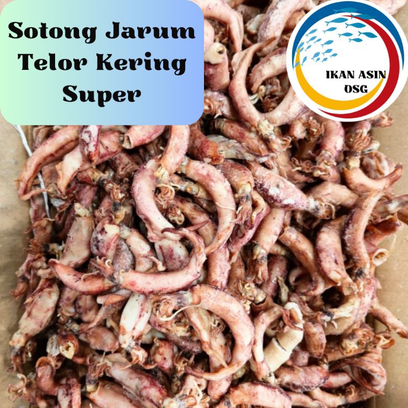 

Ikan asin Sotong jarum telur super kering /sotong kering super