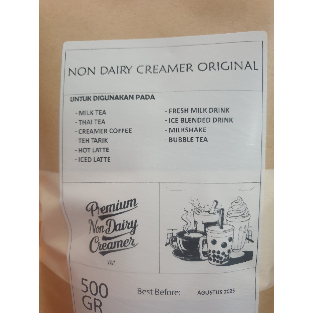 

Non Dairy Creamer Original for Milk Tea, Coffee, Bubble Tea Dll