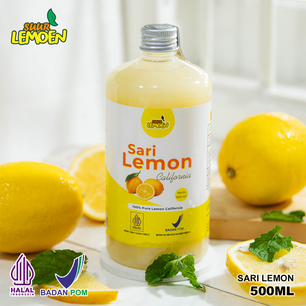 

Sari Lemon / Air Lemon Murni / Minuman Diet 250ml - 500ml | Lemon California By Suur Lemoen ID -TOKYAKYU