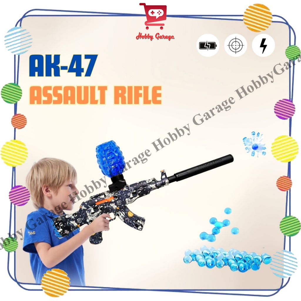 Mainan Tembakan Anak WGG Assault Rifle Water Gel Blaster Scar Gun Watergel