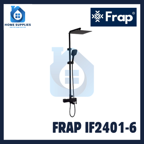 Shower Mandi Paket Air Panas dan Dingin Warna Hitam - FRAP IF2401-6