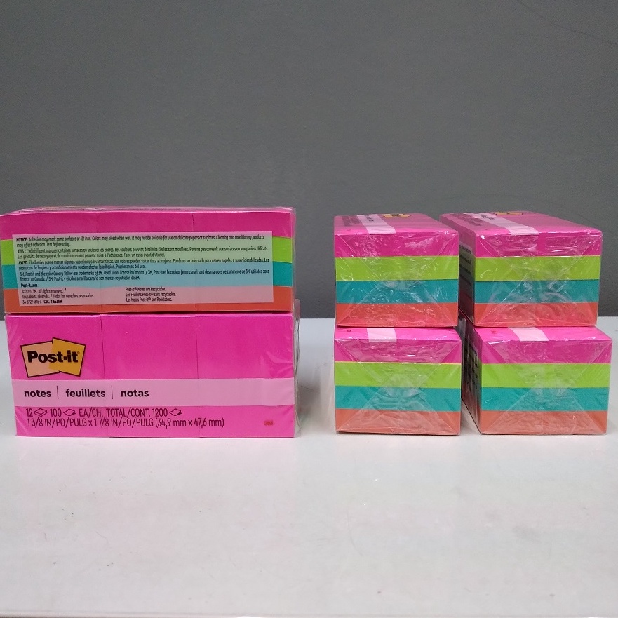 

3M post it 653AN warna neon sticky note 35mmx48mm memo tempel CTYC7742