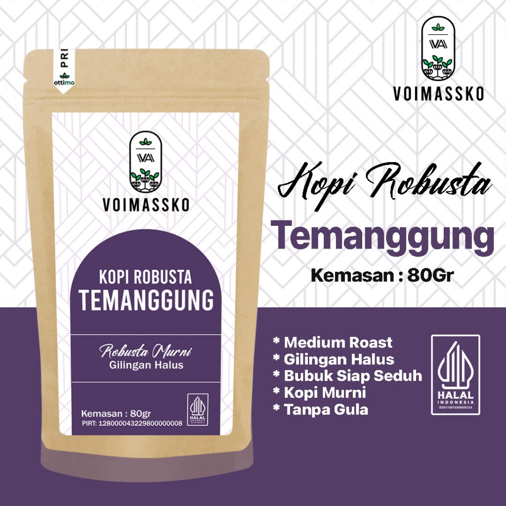 

Kopi Kemasan 80gr / Kopi / Kopi Bubuk / Kopi Hitam / Biji Kopi robusta / Robusta / Kopi Robusta / Kopi Temanggung / Kopi Robusta Temanggung / Robusta Temanggung