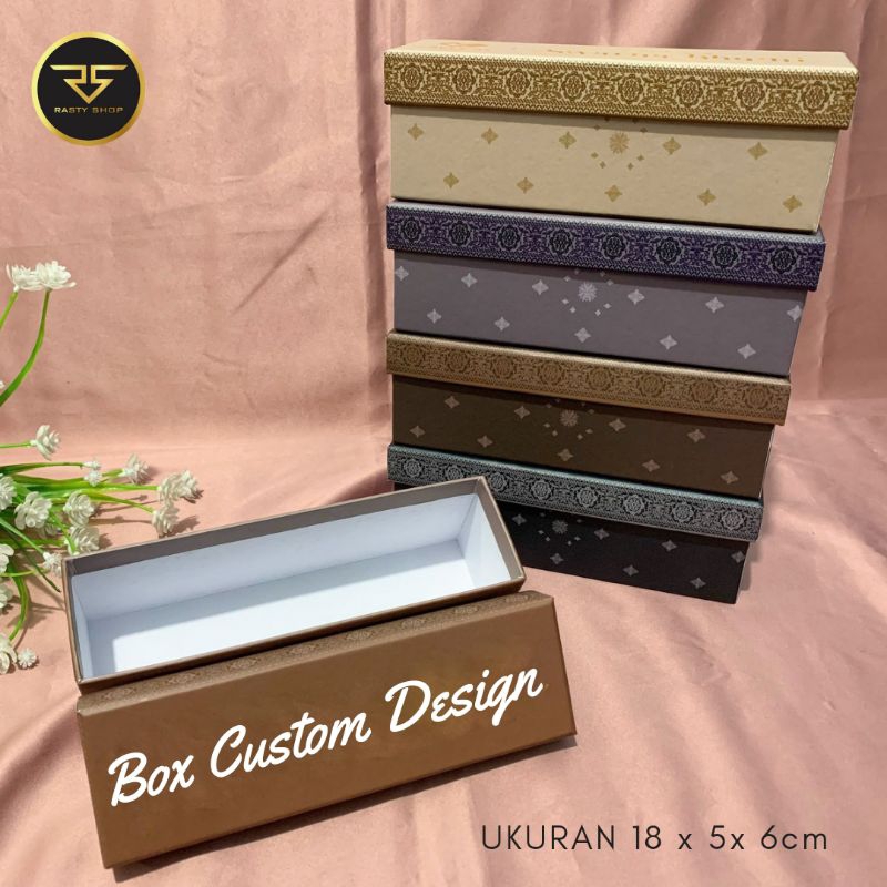 

Hardbox custom design - Box packaging - Gift box - Kotak packaging custom - box custom 18x5x6cm