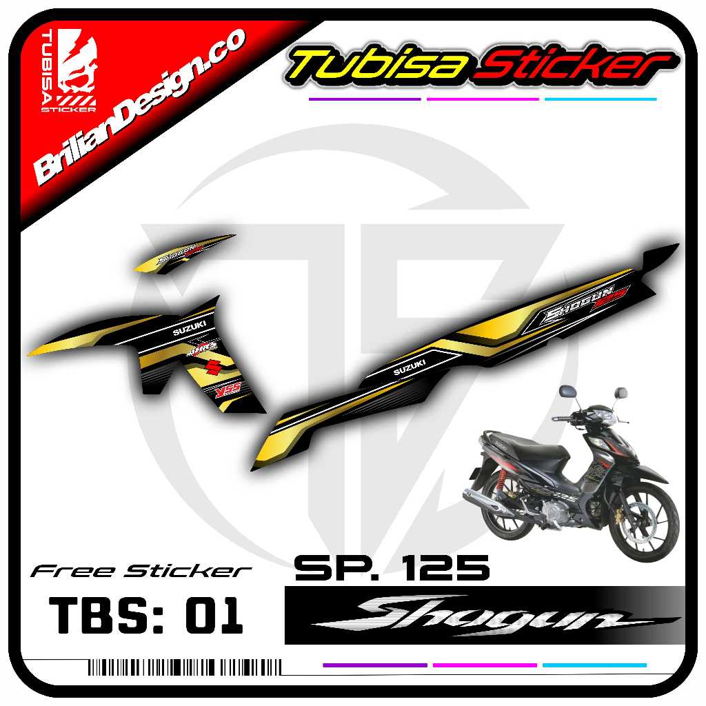 Sticker Striping New Shogun 125 SP- Stiker Striping Variasi Motor New Shogun 125 SP. TBS.01