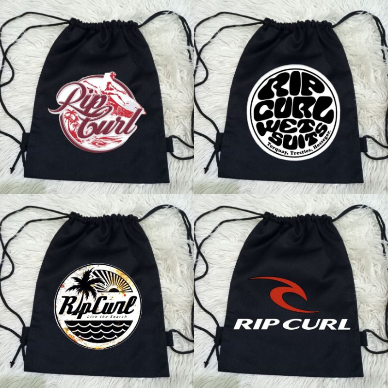 Tas Serut Distro Rip Curl Bahan Baby Kanvas Premium Tebal / Tas Serut Baby Canvas Distro Rip Curl / 