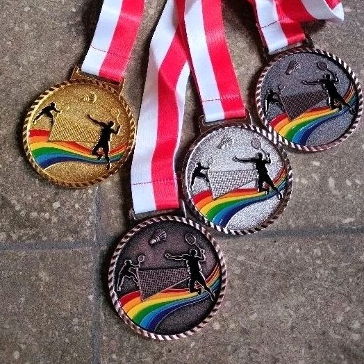 Medali Umum & Badminton Bahan Logam