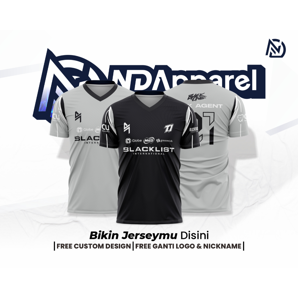 JERSEY BAJU GAMING BLACKLIST INTERNATIONAL 2024 MPL PH S14 FULL PRINTING MLBB