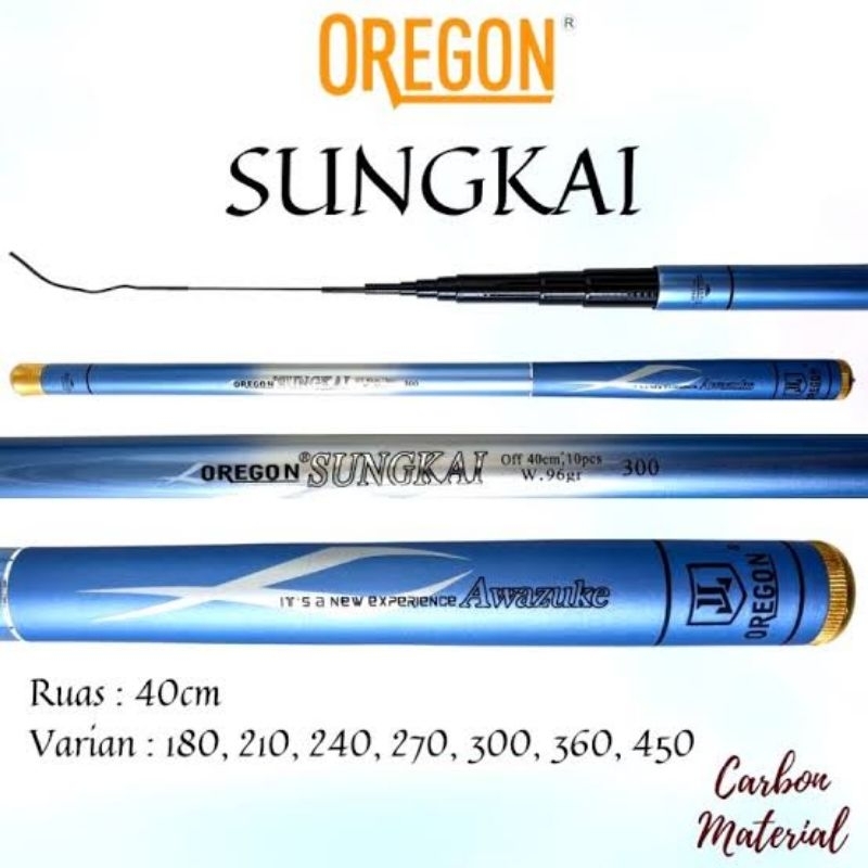 TEGEK OREGON SUNGKAI 180 210 240 300 360 TEGEK JORAN  TEGEK WADER TEGEK MURAH TEGEK CARBON TEGEK