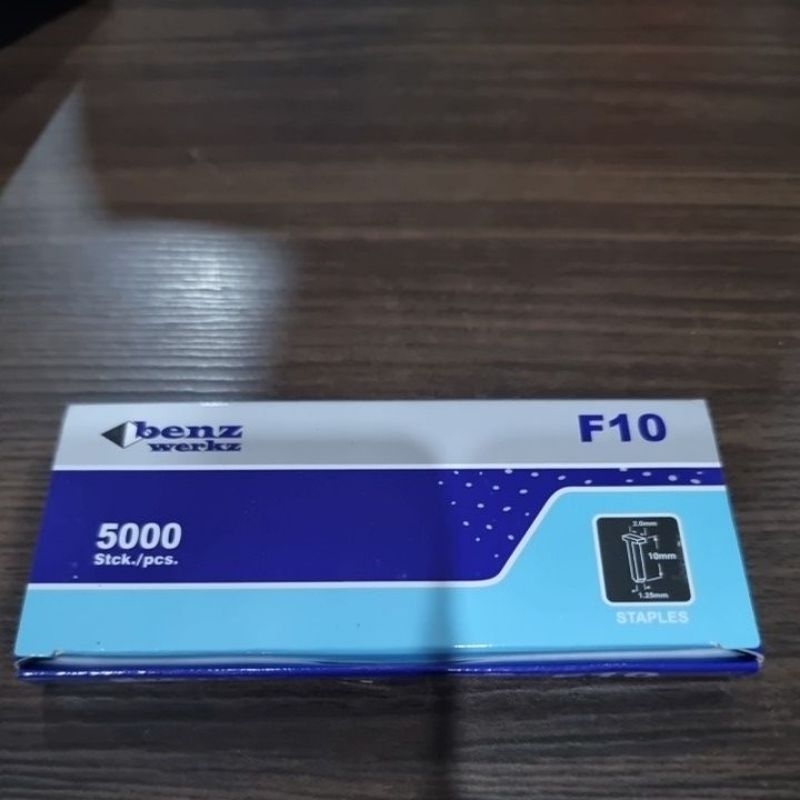 

ISI STAPLES PAKU TEMBAK ANGIN LURUS F 10 / ISI STAPLES ANGIN F10 LURUS