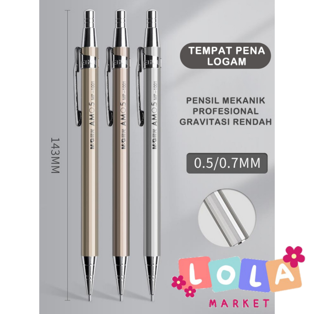 

Pensil / portabel / untuk penggunaan sehari-hari / Pencil Mekanik - besi - 0.7/0.5mm