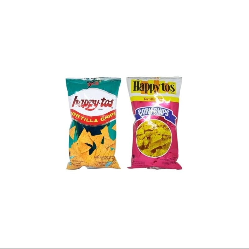 

Happytos Happy Tos Tortilla Chips Jagung 140 gram Happy Tos Jagung Kemasan Merah dan Hijau