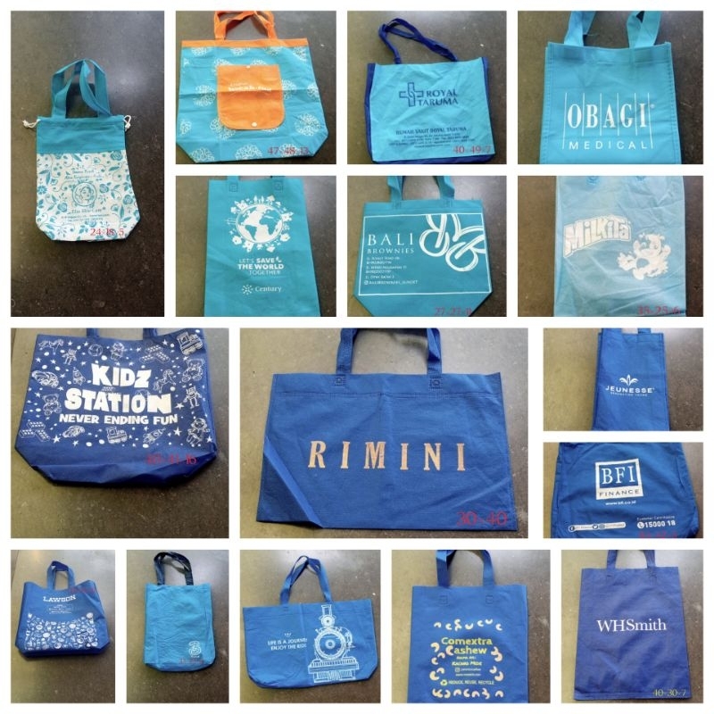 

TAS BELANJA SPUNBOND BFI 3 CASHEWKIDZ STATION LAWSON WHSMITH JEUNESSE RIMINI BIRU KING DUTY FREE SHOPPING BAG MILKITA BALI BROWNIES ROYAL TARUMA CENTURY ELIA BOCAH TUA NAKAL OBAGI