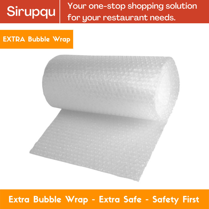 

BUBBLE WRAB Tambahan / Extra, agar lebih aman (Untuk 1 Botol / Barang)