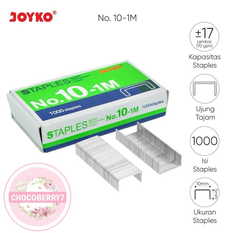 

Staples Isi Stapler Refill Stapler Joyko No. 10 1 Box 1000 Pcs Refill Hekter