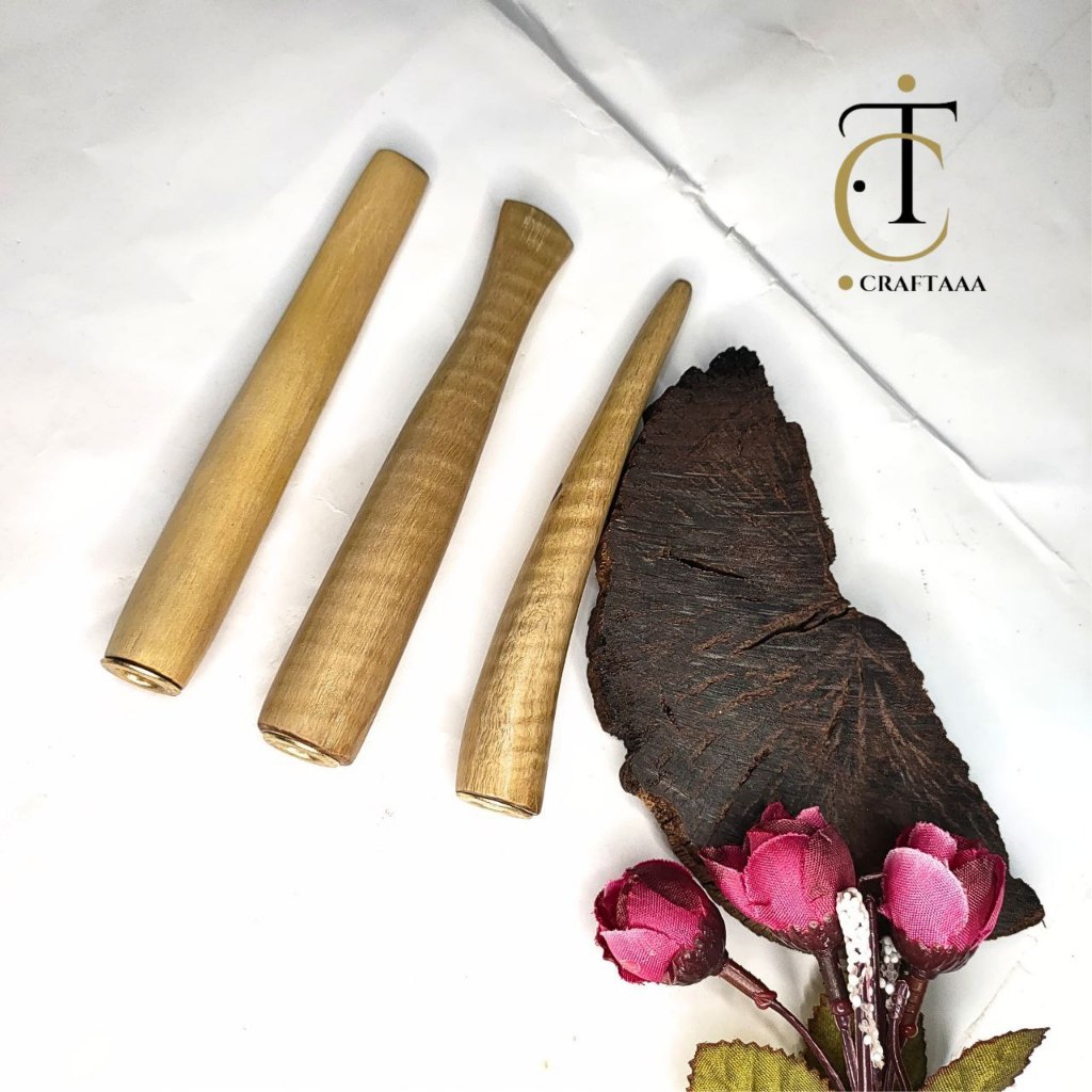 Once Pipa Pipo Cangklong Bahan Kayu Kemuning Gading