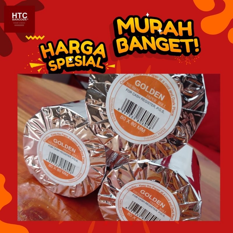 

KERTAS THERMAL GOLDEN MURAH KERTAS STRUK KASIR 80X80