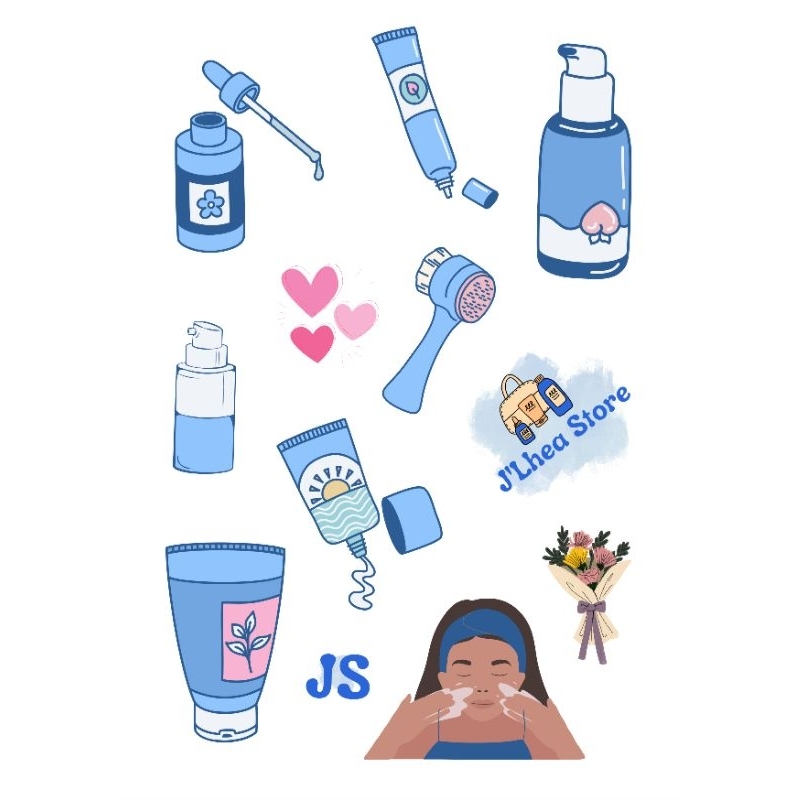 

[GIFT] Stiker Aesthetic | Stiker Lucu | Stiker Aesthetic Skincare