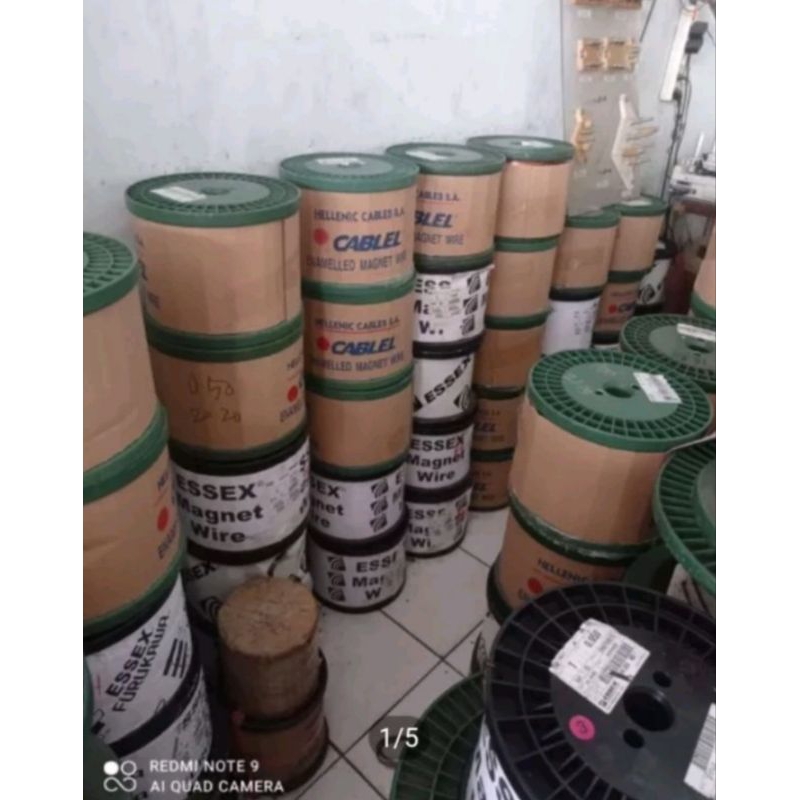 Kawat tembaga email 4,00mm Original Hellenic Jerman ( harga per 1 ons)