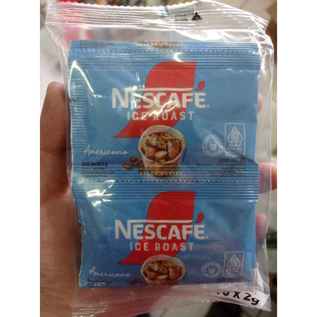 

NESCAFE ICE ROAST 10x2GR KOPI INSTAN DINGIN AMERICANO RENCENG PER PAK