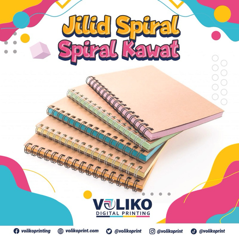 

Finishing Jilid Spiral A4 | Jilid Spiral Kawat | Jilid Atas Kanan Kiri