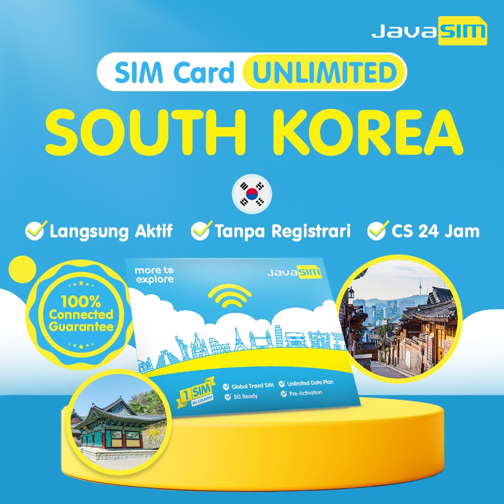 JavaMifi SIM Card South Korea Unlimited | SIM Card Luar Negeri