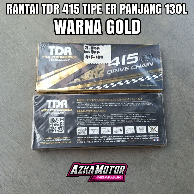 Rantai TDR 415 Gold ER shape 130L