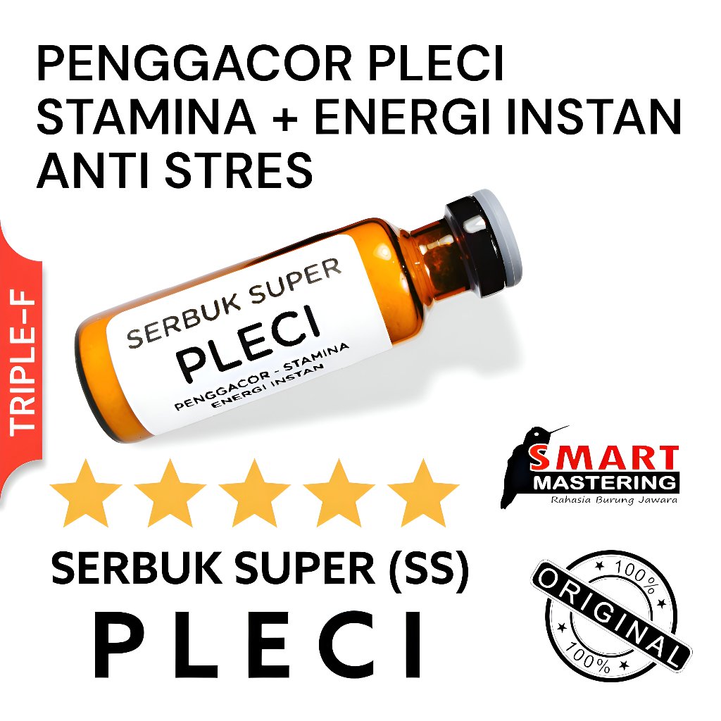 SERBUK SUPER (SS) PLECI Doping Penggacor Pleci (Terbaik, Best Seller)