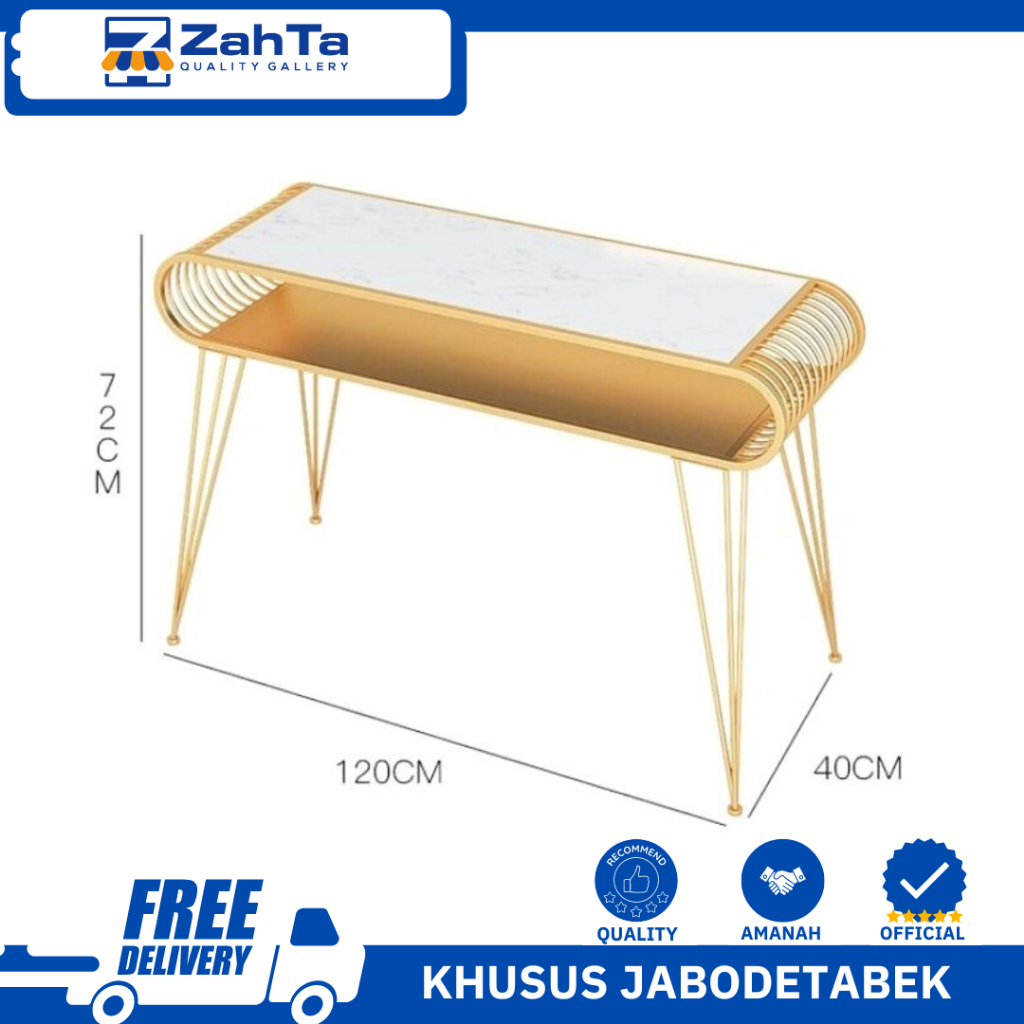 MEJA NAIL ART MEJA SALON OVAL