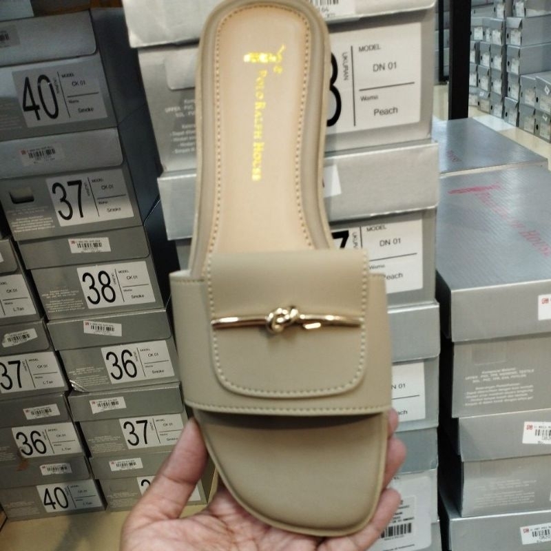 POLO RALPH HOUSE SANDAL WANITA ORIGINAL CK 01 SMOKE
