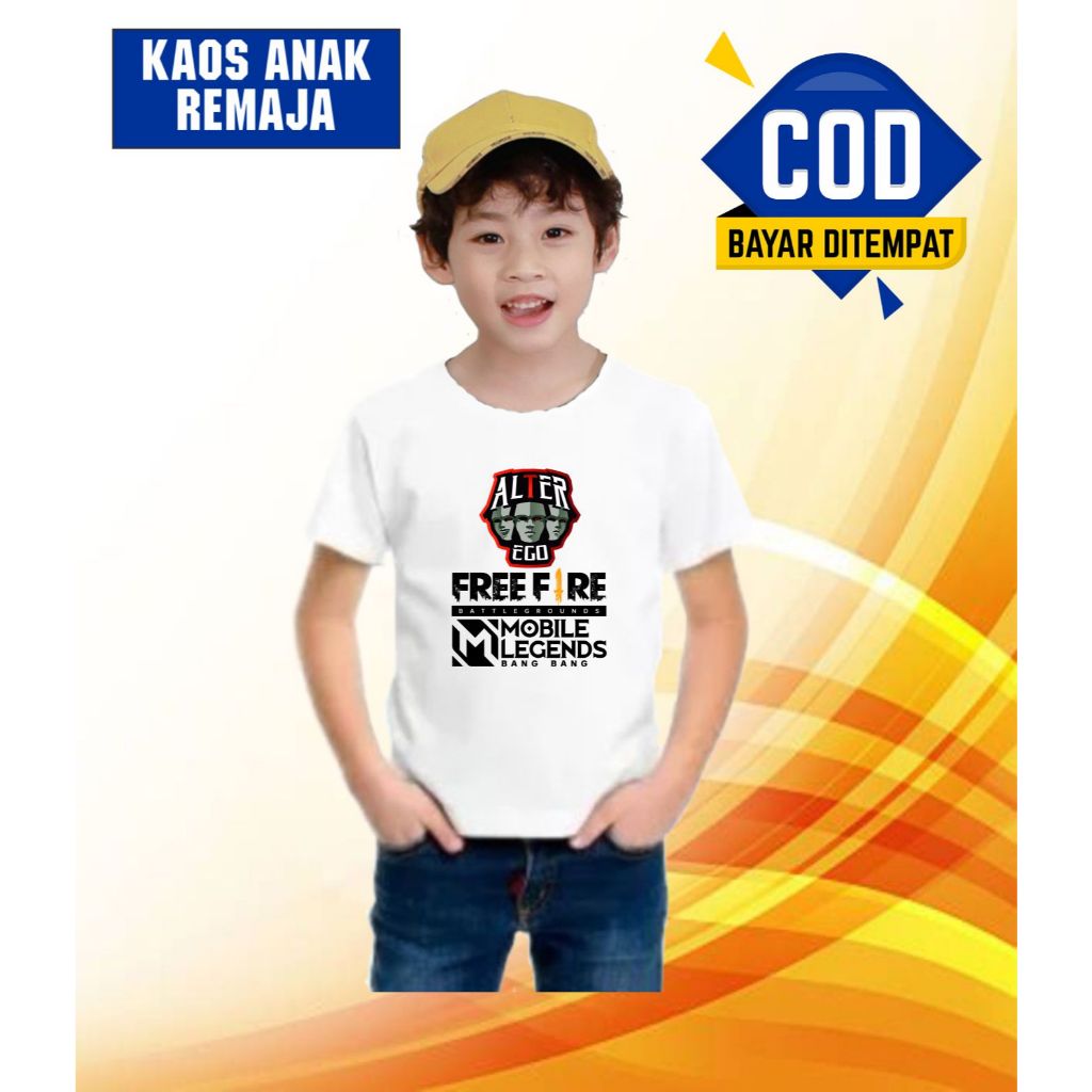 SC COLLECTION | BAJU ALTER EGO ANAK LAKI LAKI | BAJU GAMING ANAK ANAK TEAM ALTER EGO | BAJU FREE FIR