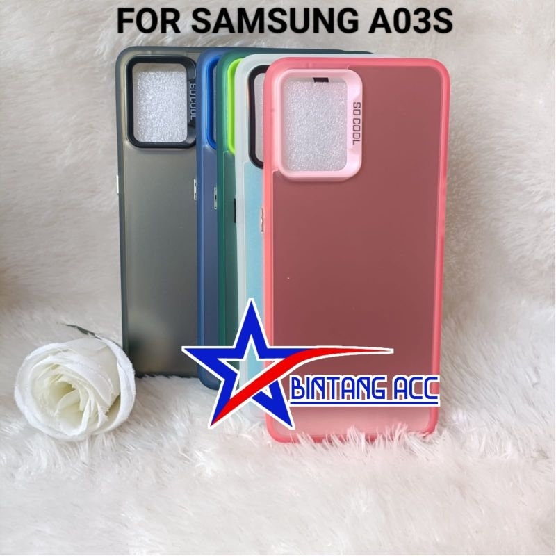 Case Imd  Samsung A02s A03S Hybrid Plate Hologram Silikon