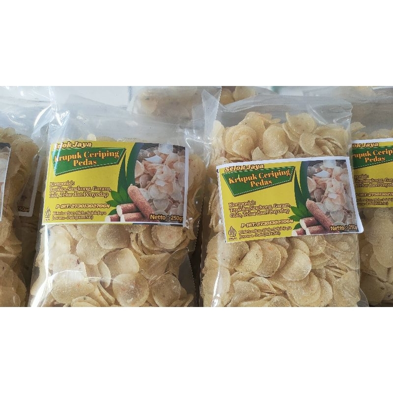 

KRUPUK CERIPING PEDAS SELOK JAYA nett 250 gr