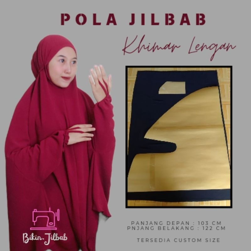 POLA JILBAB/Pola Hijab/Pola Bergo/Pola Khimar/Pola Jilbab Instan/ Pola Khimar Syar'i/ Pola Khimar Le