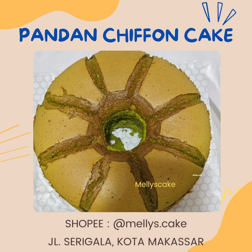 

chiffon pandan - Cake pandan dari pandan alami area makassar