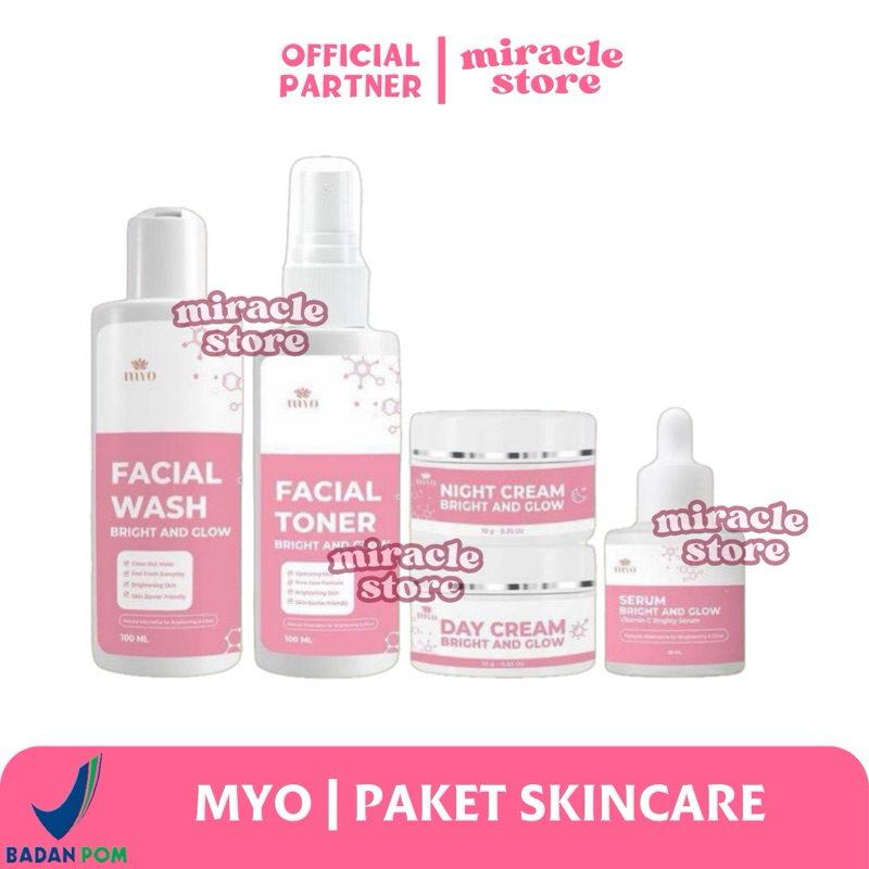 [MIRACLE STORE] PAKET SKINCARE / SERUM MAYRA MYO OFFICIAL SATU SET SKIN CARE MYO SET SKINCARE WHITEN