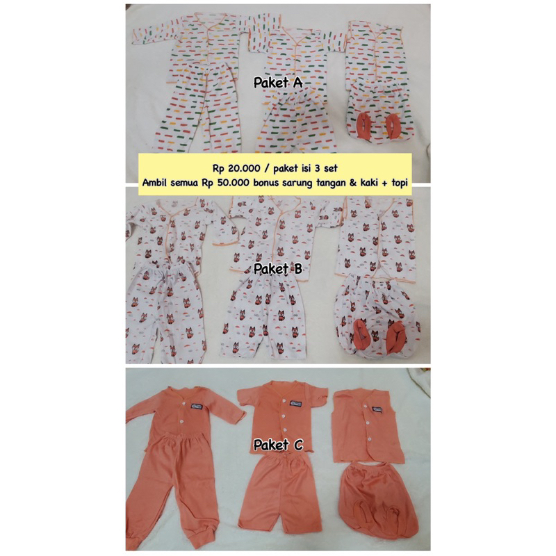 Paket Baju Bayi Newborn