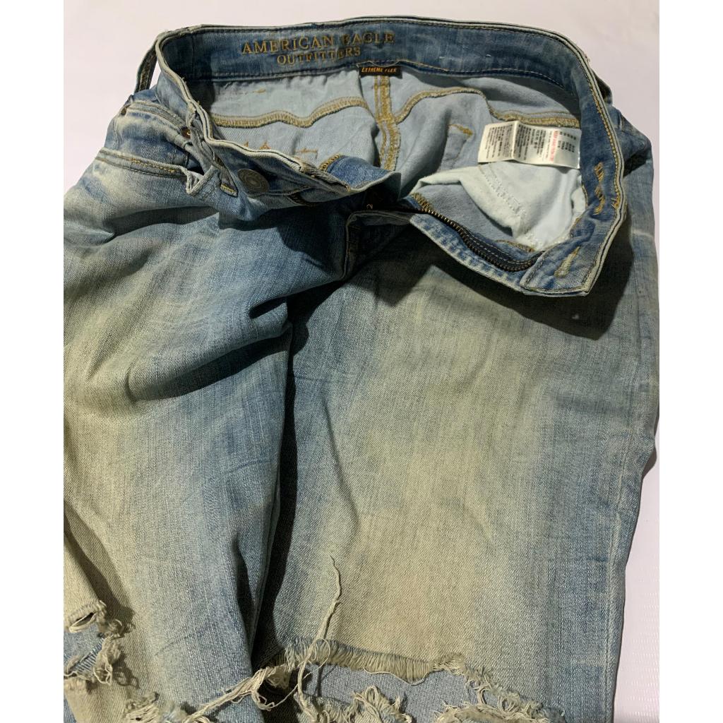 Jeans Second American Eagle Original Stretch Ripped Size 30