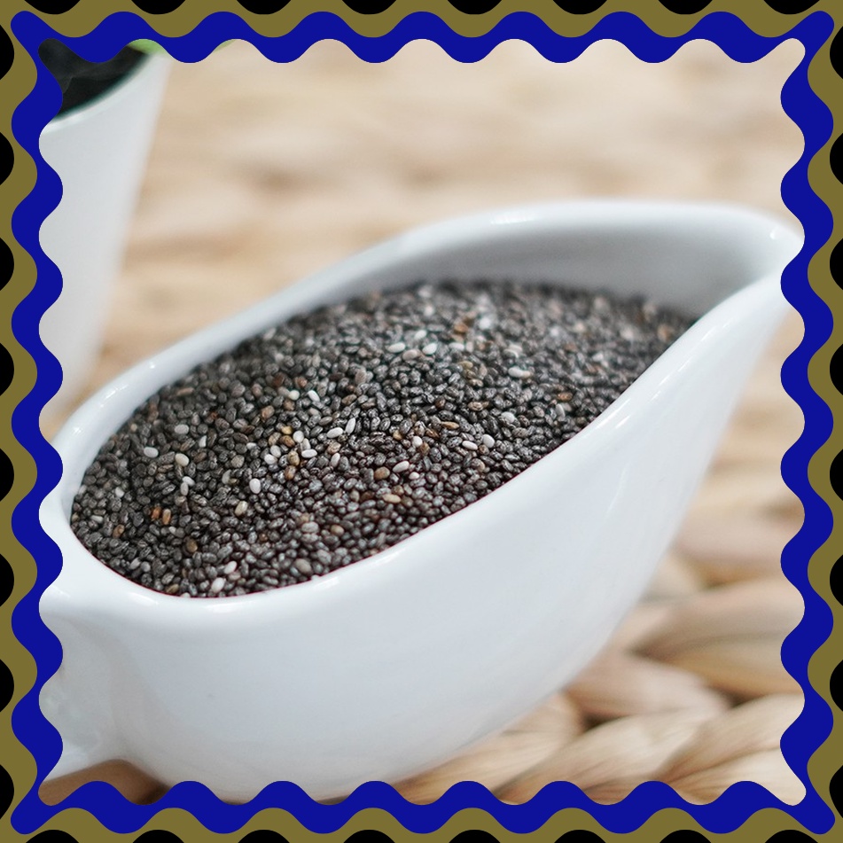 

KUALITAS UNGGUL 1 grams Organic Black Chia seed Chiaseed Organic Premium