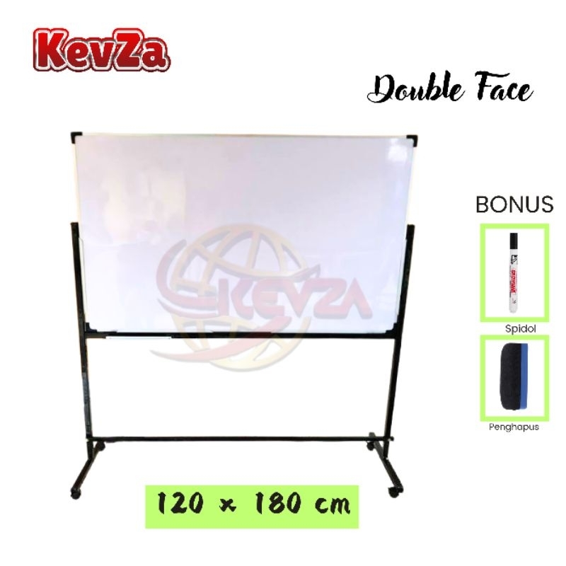 

Papan Tulis Whiteboard Standing Double Face 120 × 180 cm