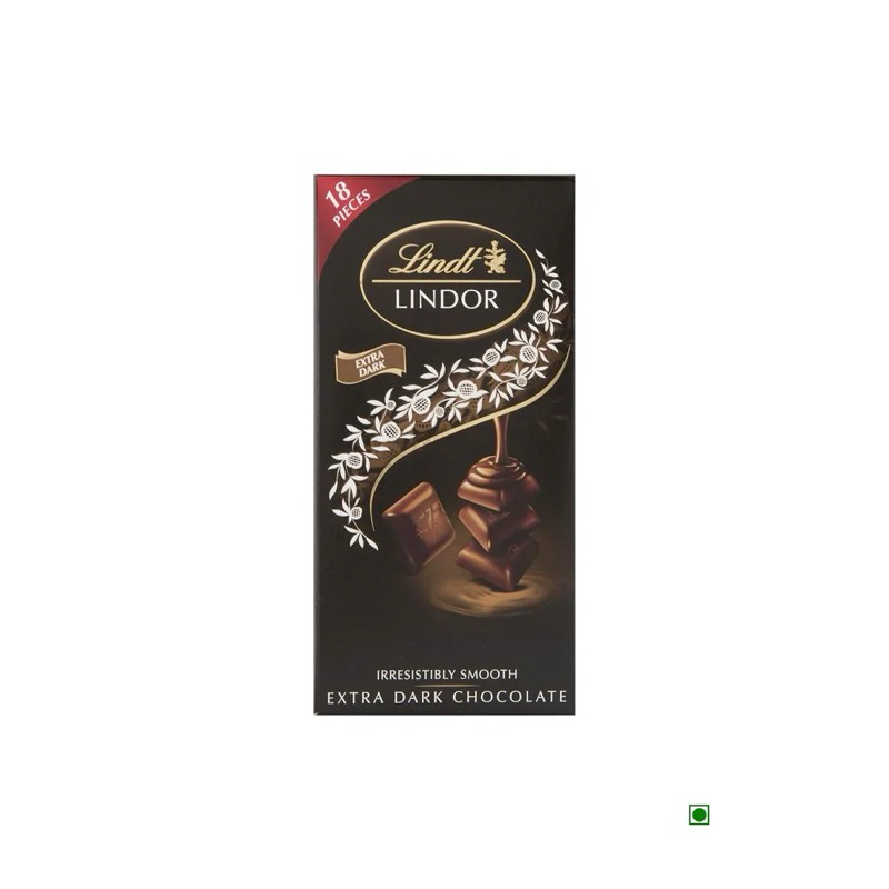 

LINDT LINDOR Singles 100 gr hazelnut dark chocolate snack import original from Swiss