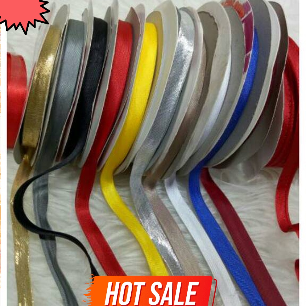 

JANGAN SAMPAI KEHABISAN Pita Bisban polos 36yard star satin bias tape A