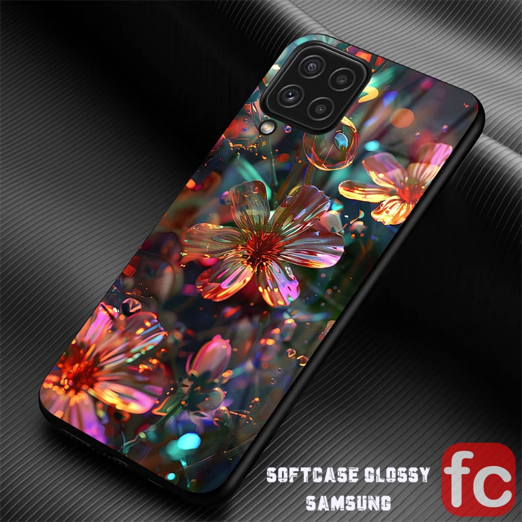 [FR96] Softcase Kaca Samsung M33 M53 A12 M12 A22 M22 M32 4G Case Silikon Mika Silicon Cover Kilau Ka