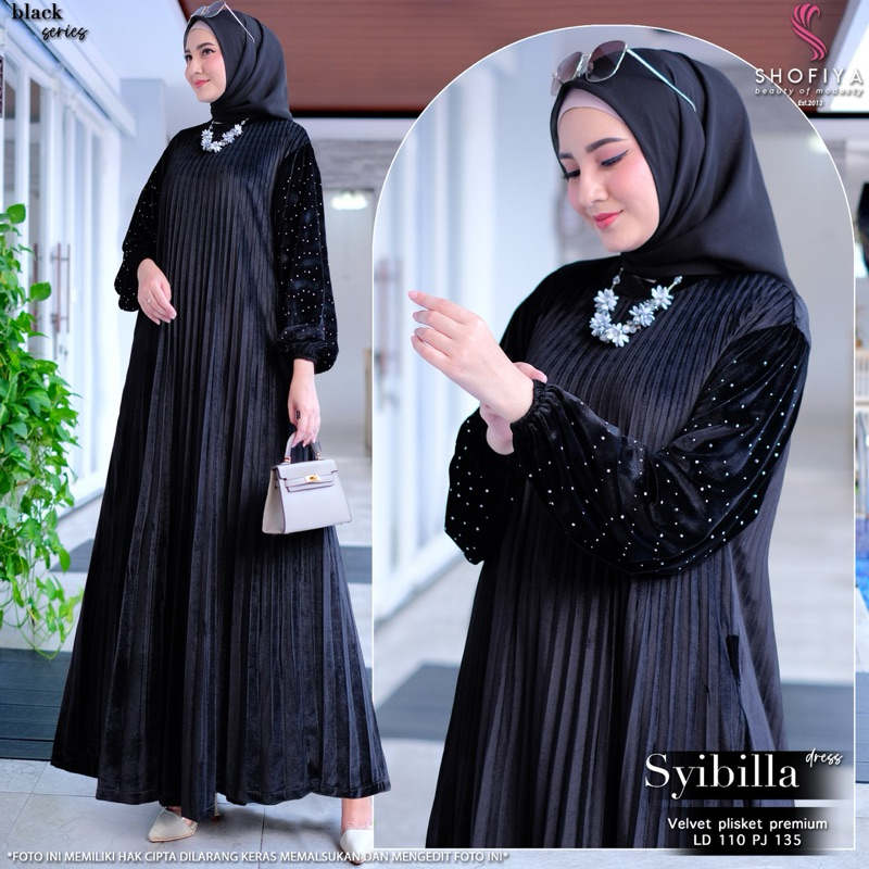 syibilla shofiya / gamis pesta / original shofiya / dress shofiya
