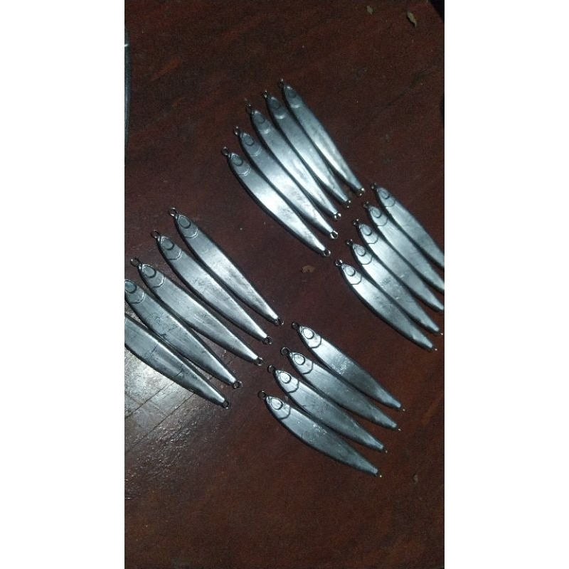 Blank Metal Jig Gomame S Bengkok 40 Gram Cetakan CNC