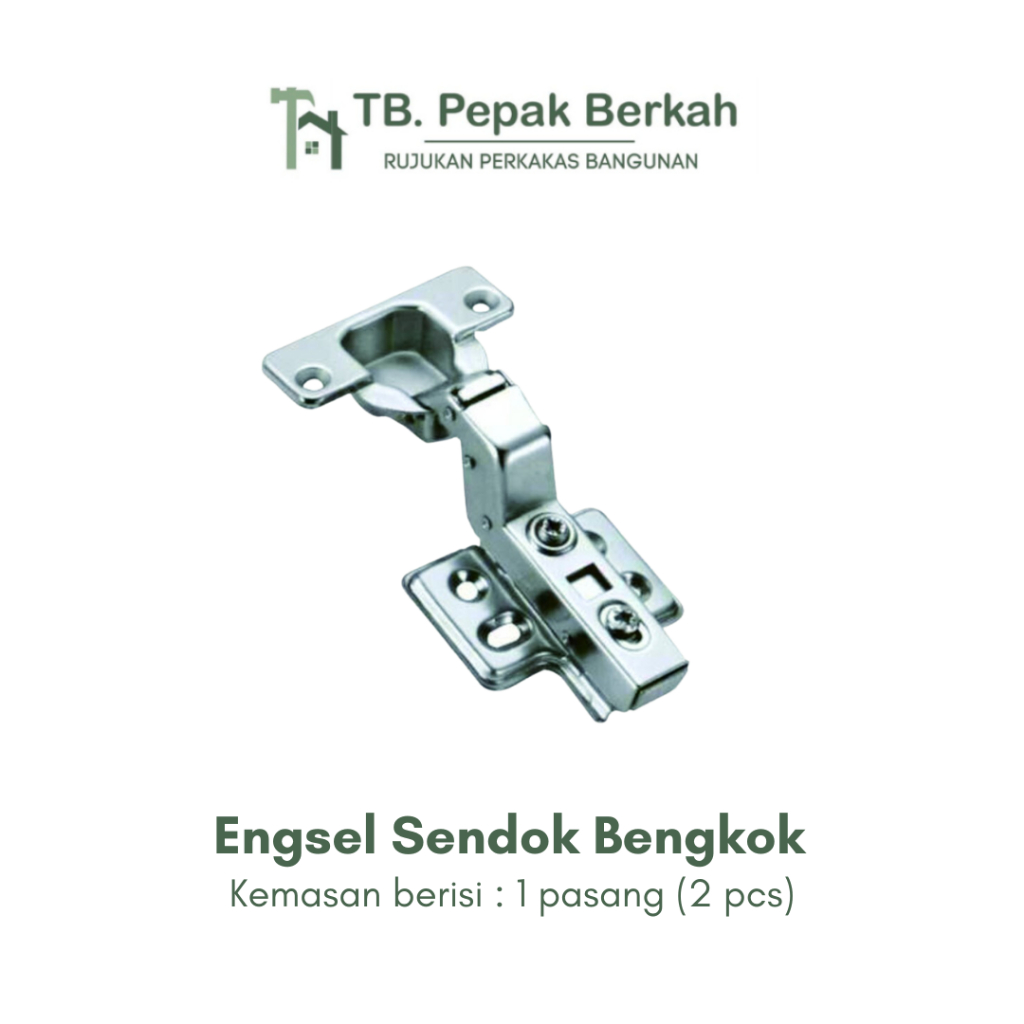 Engsel Sendok Bengkok - Engsel Lemari Kecil 35mm