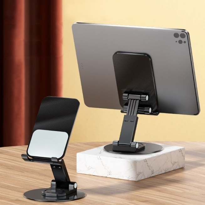 ERNA Holder Handphone Stand Holder HP Besi Penyangga HP Rotasi 360° Dudukan HP di Meja